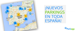 Nuevas plazas aparcamiento Parkapp en toda España