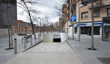 Entrada Parking Atocha Daoíz y Velarde